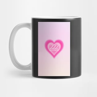 Angel Number 222 Heart Aura Mug